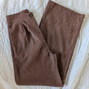 3/$30 Brown wide leg corduroy pants